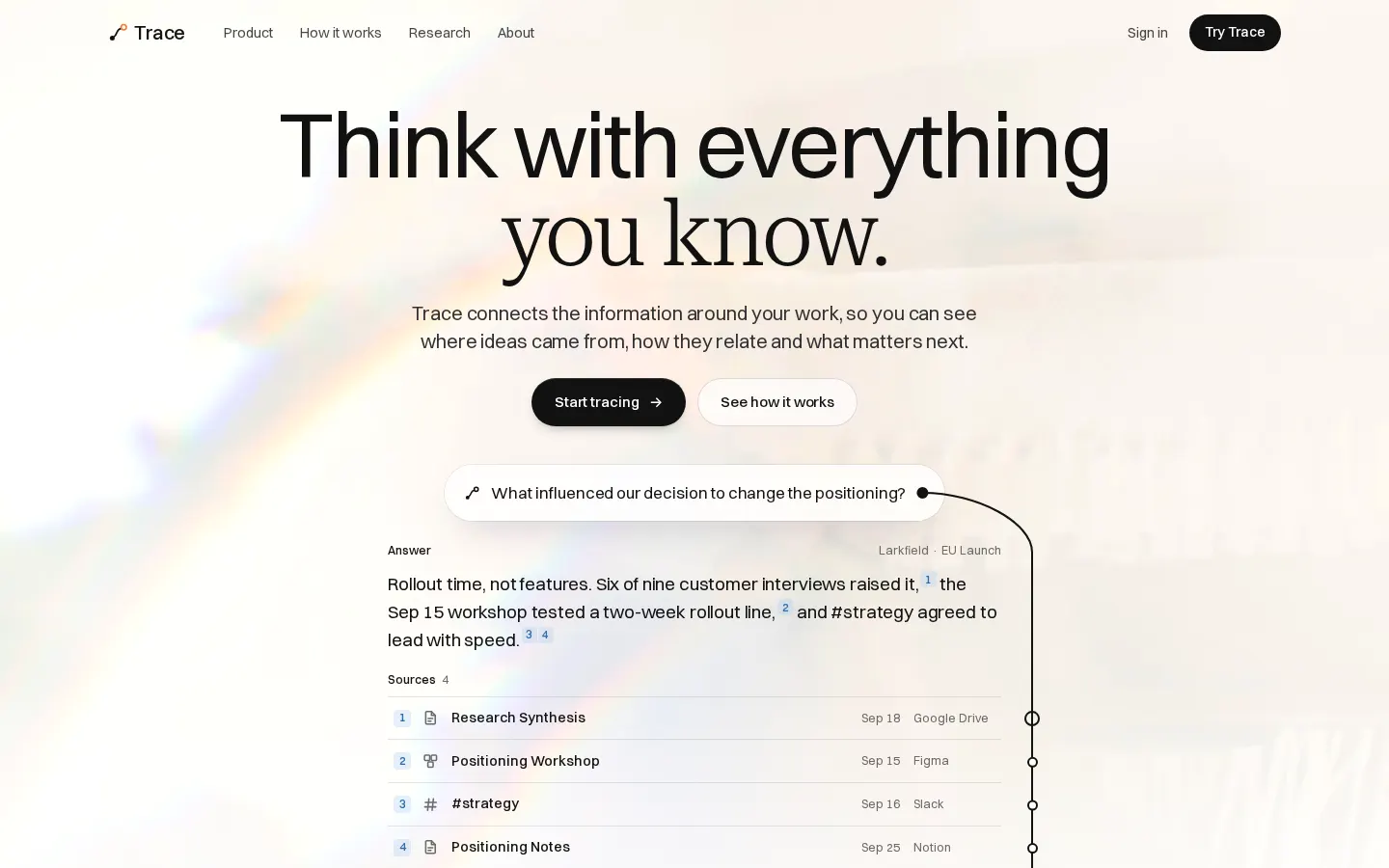 V1 Trail homepage